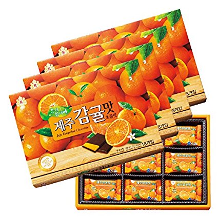 済州島のオレンジチョコレート