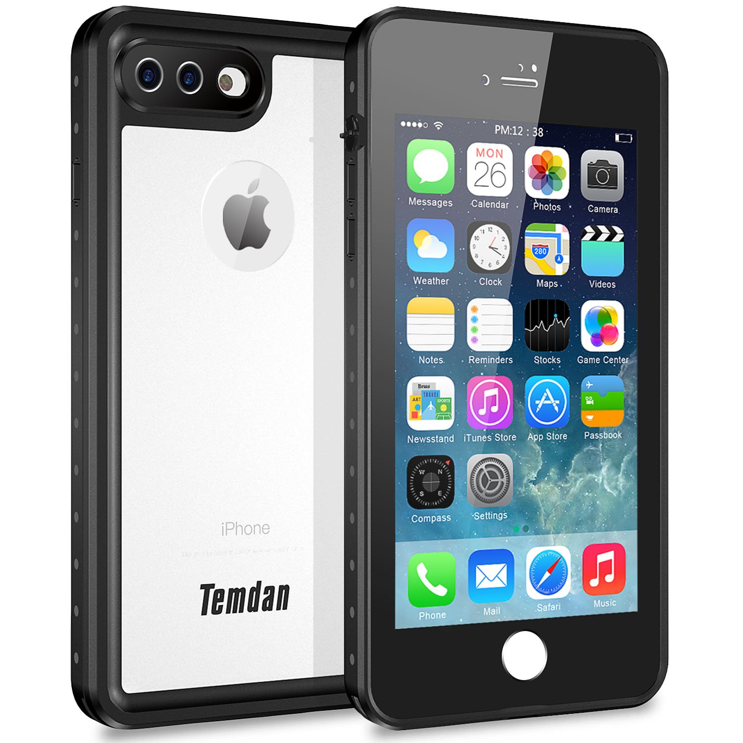 16位：Temdan iPhone7 Plus iPhone8 Plus 防水ケース 