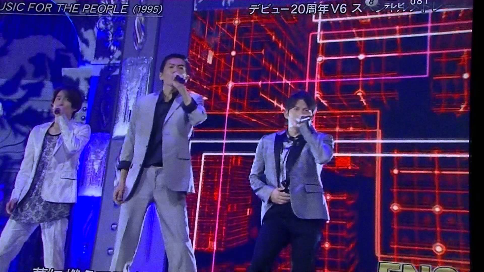 FNS歌謡祭　MUCIS　FOR　THE　PEOPLE 　V6 20周年 - YouTube