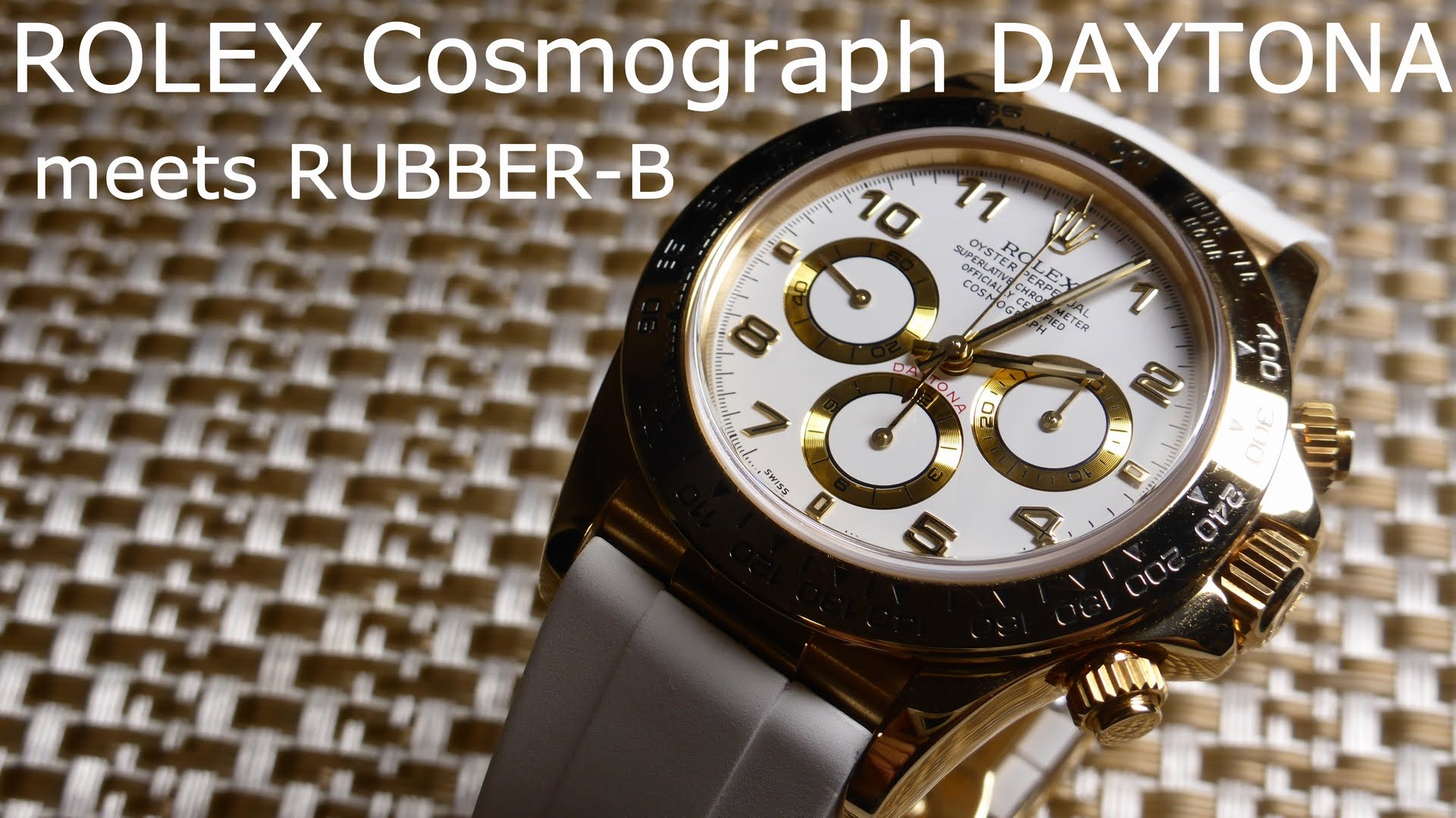 Rolex Cosmograph DAYTONA meets Rubber-B ロレックスコスモグラフデイトナとラバーB - YouTube