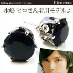 CZブラックダイヤピアス