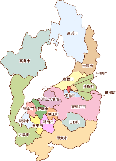 滋賀県地域別外国人数（2010年時点）と地域別犯罪率