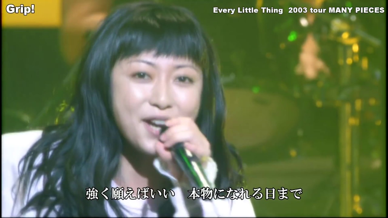 Every Little Thing － Grip! ／ tour 2003 MANY PIECES 〔歌詞付き〕 - YouTube