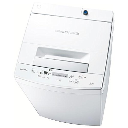 3位：東芝 全自動洗濯機 4.5kg ピュアホワイト AW-45M5 W