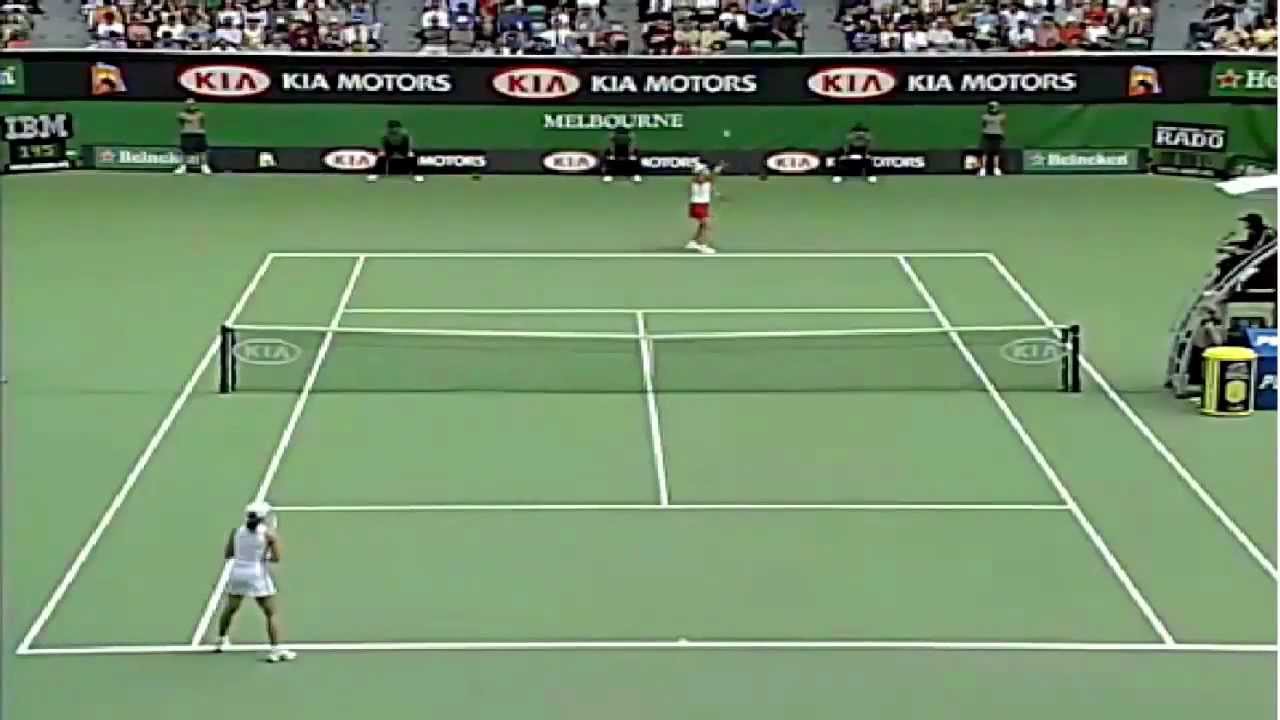 Martina Hingis v. Monica Seles | 2002 Australian Open Highlights - YouTube