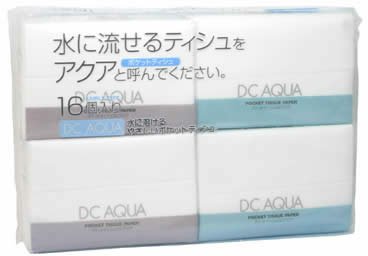 DCアクアポケットティシュ　20枚×16袋