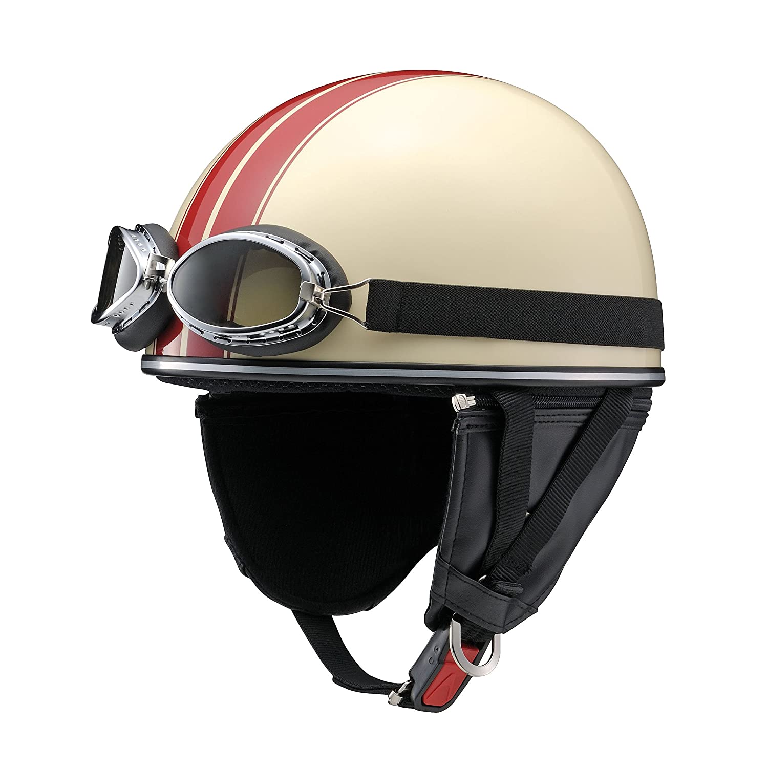 12位：ヤマハ(YAMAHA) バイクヘルメット 半帽 Y-555 クラシック ゴーグル付