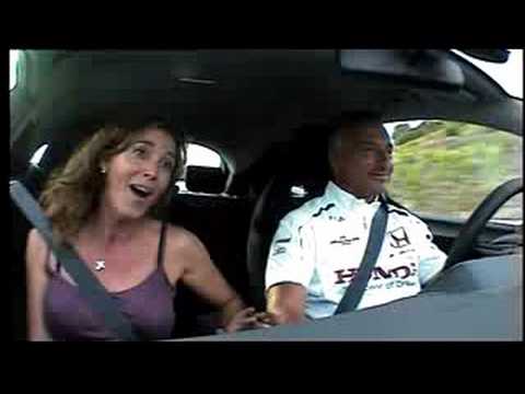 Riccardo Patrese drives wife crazy in Civic Type-R - YouTube