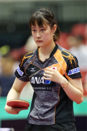 橋本愛さん似と評されるかわいい女子卓球選手