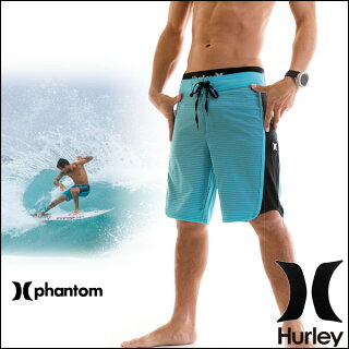 HURLEY ハーレー メンズ 水着 サーフパンツ トランクス 海パン PHANTOM MOTION STRIPE 18インチ ブルー