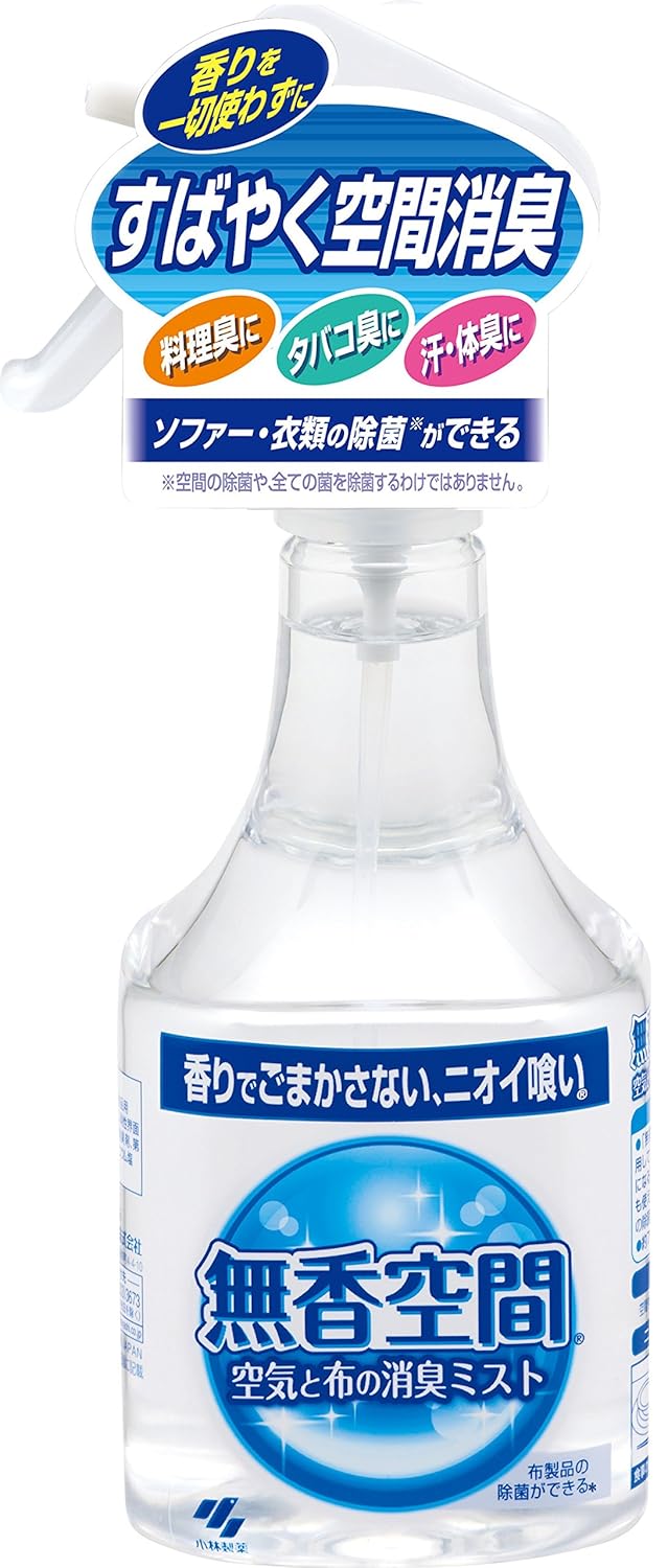 1位：小林製薬 無香空間空気と布の消臭ミスト 消臭剤 本体 無香料 400ml