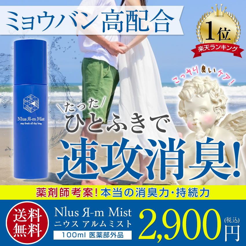 【N1us Я-m Mist ニウスアルムミスト 100ml】