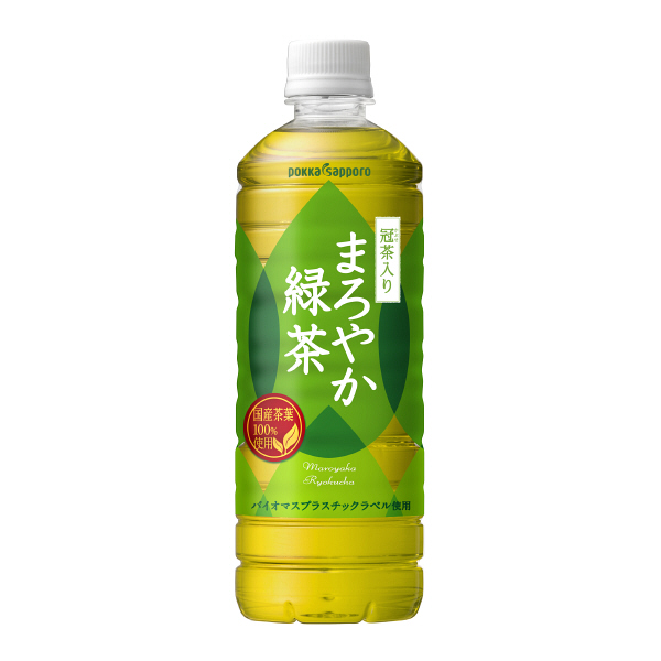 6位：ポッカサッポロ まろやか緑茶 600ml 1箱(24本入)