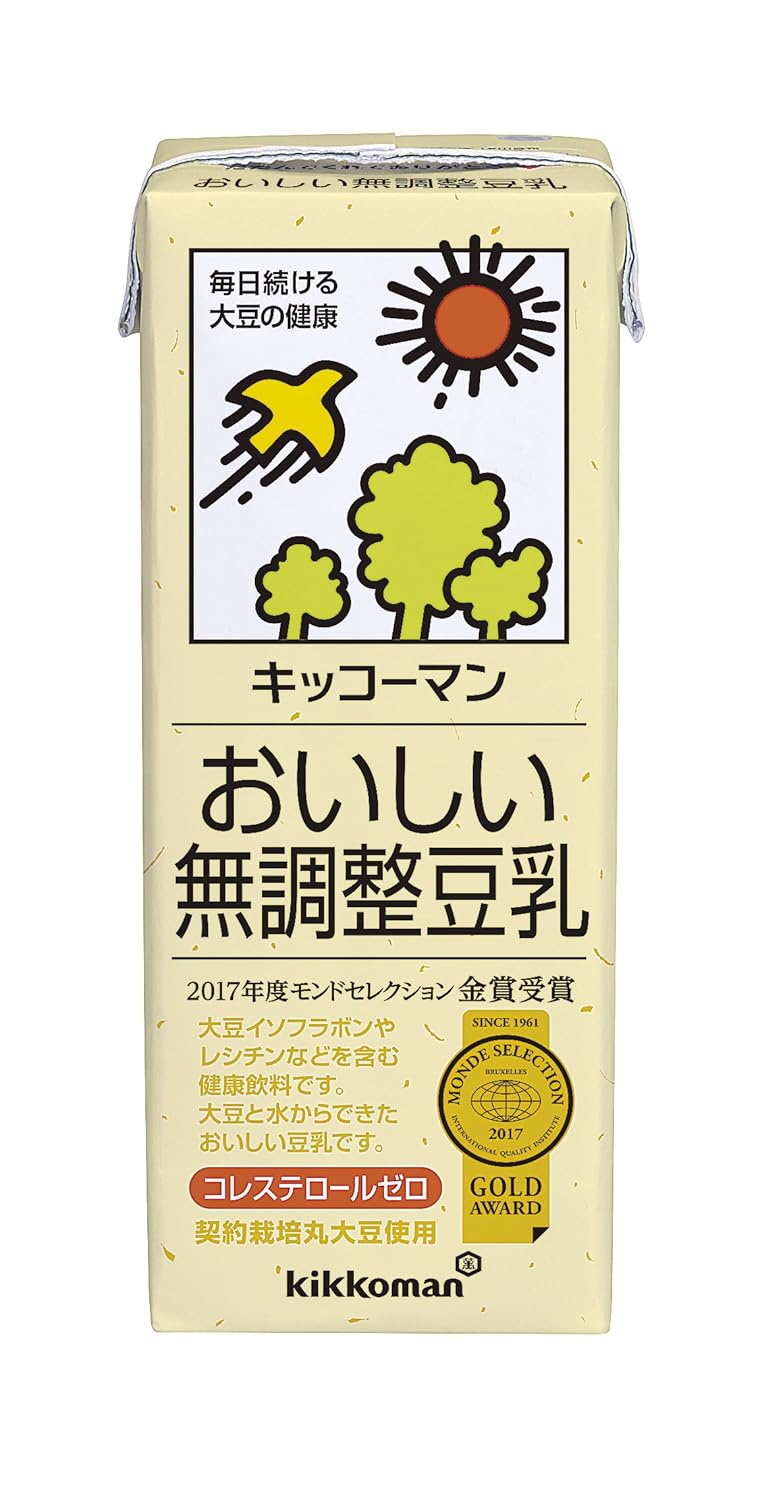 5位：キッコーマン飲料 おいしい無調整豆乳 200ml×30本