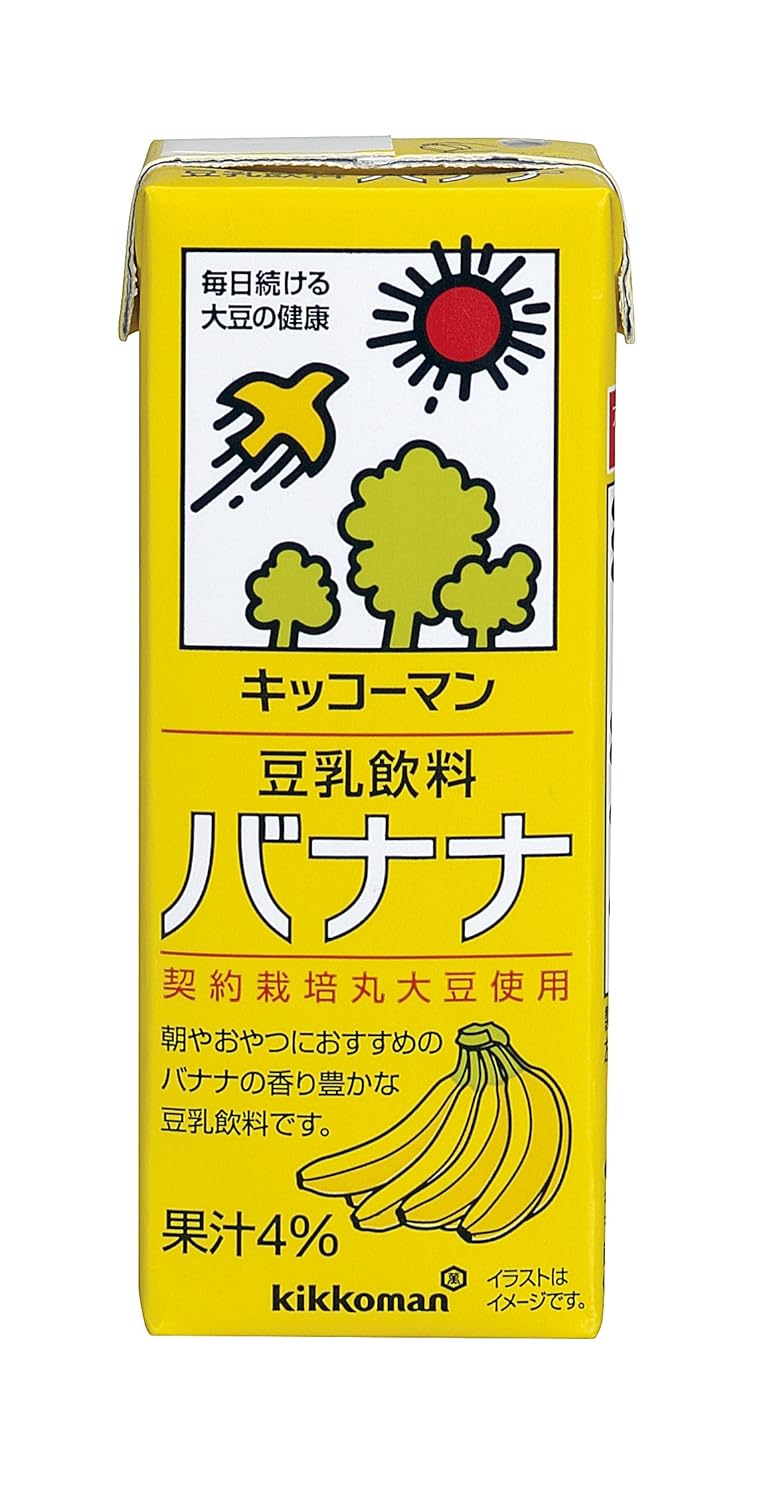 9位：キッコーマン飲料 豆乳飲料 バナナ 200ml×18本