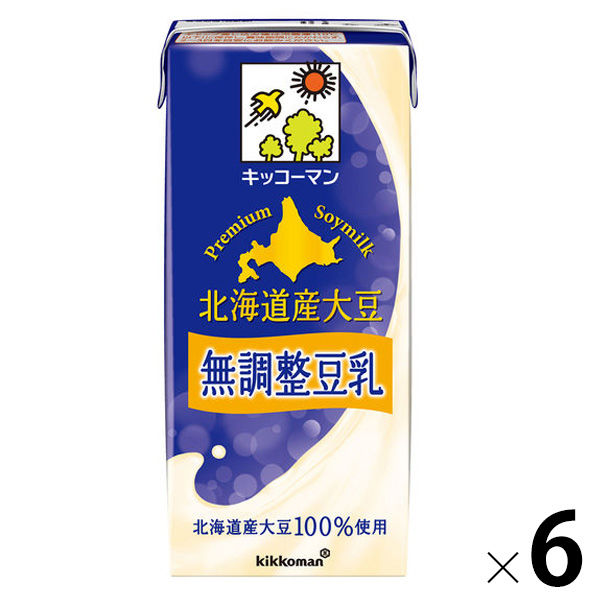 19位：キッコーマン 北海道産大豆無調整豆乳 1000ml 1箱(6本入)