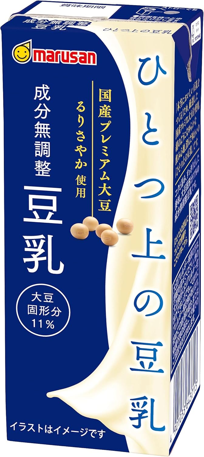 11位：マルサン ソイプレミアムひとつ上の豆乳 成分無調整 200ml×24本