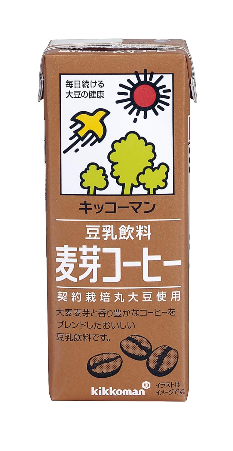 12位：キッコーマン飲料 豆乳飲料 麦芽コーヒー 200ml×18本