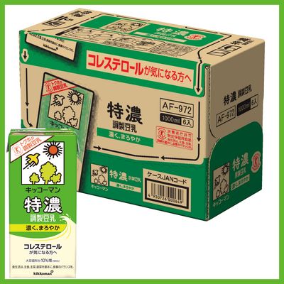 6位：キッコーマン飲料 特濃調製豆乳 1000ml 1箱(6本入)