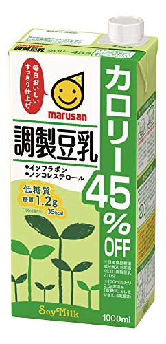 2位：マルサン 調製豆乳 カロリー45% オフ 1L×6本