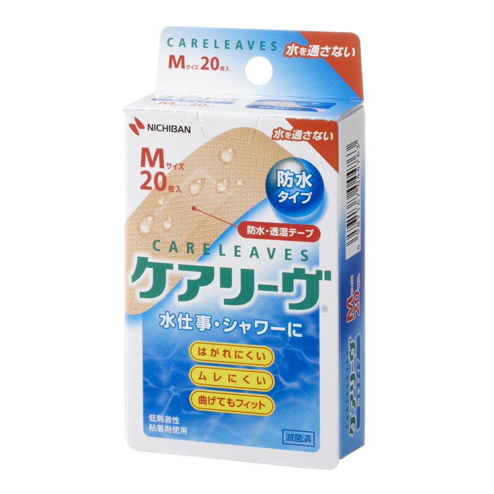 1位：ニチバン 素肌タッチ救急バン ケアリーヴ防水タイプ Mサイズ 20枚入り