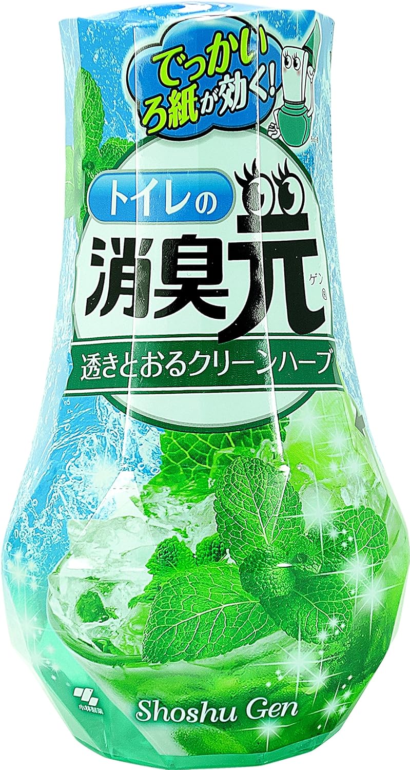 3位　トイレの消臭元 消臭芳香剤 トイレ用 透きとおるクリーンハーブ 400ml