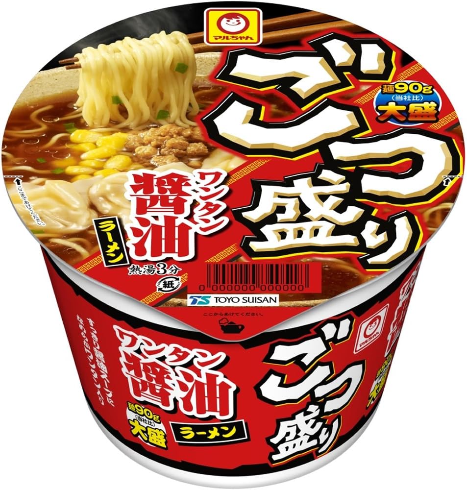 5位：ごつ盛り ワンタン醤油ラーメン 117g×12個