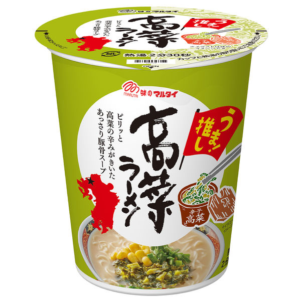 24位：マルタイ 縦型高菜ラーメン 62g×12個