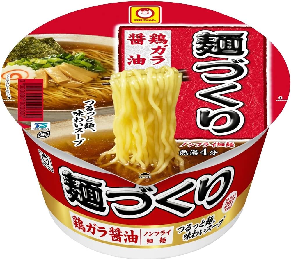 25位：マルちゃん 麺づくり 鶏ガラ醤油 97g×12個