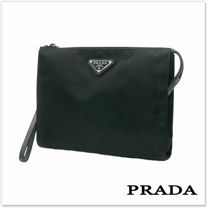 PRADA メンズクラッチバッグ/セカンドバッグ 2NE789 064 ブラック