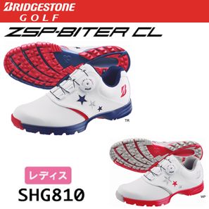 【BRIDGESTONE GOLF】 SHG810 ゼロ・スパイク バイター CL レディース ゴルフシューズ 