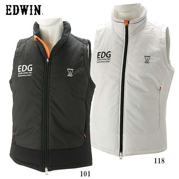 エドウイン EDWIN ゴルフウェア メンズ EG ナカワタ ジップ ベスト KG2003 