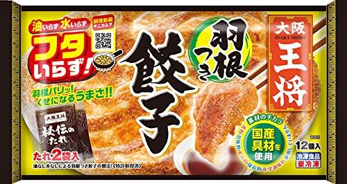 4位：大阪王将羽根つき餃子12個入X6袋