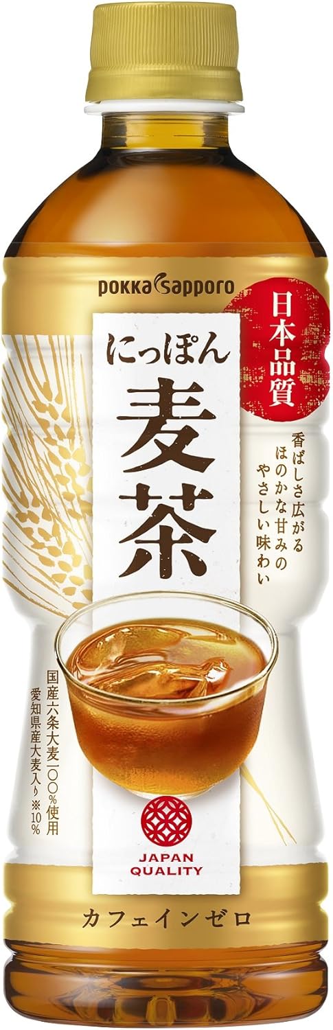 10位　ポッカサッポロ にっぽん麦茶 525ml×24本