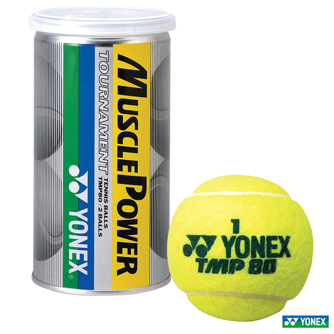 ヨネックス（YONEX）　テニスボール　マッスルパワートーナメント　2球入　1缶