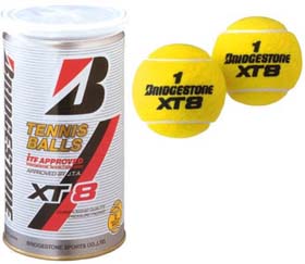 BRIDGESTONE（ブリヂストン）XT8（エックスティエイト）[2個入]1箱（30＋3缶=66球）テニスボール