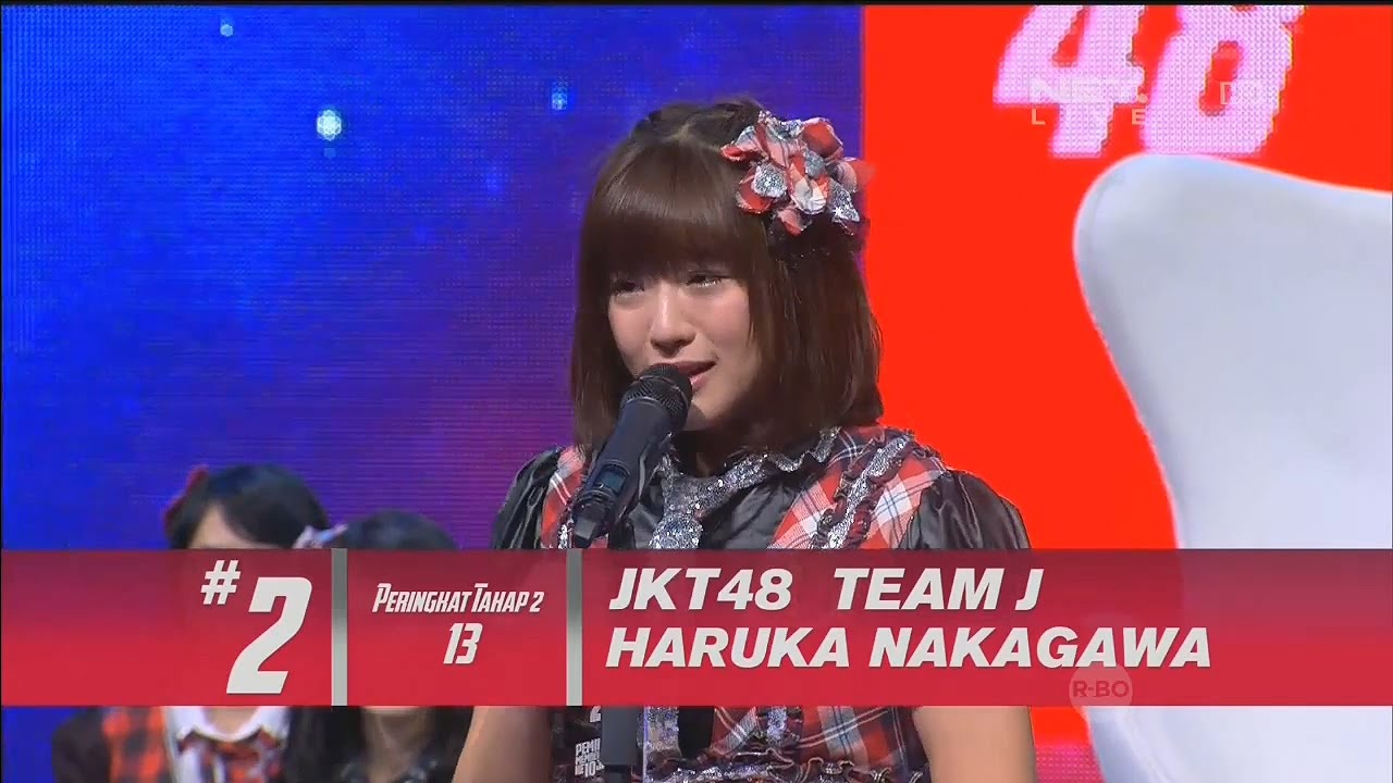 仲川遥香 JKT48 総選挙2015 第2位 号泣スピーチ Haruka Nakagawa Speech Pemilihan JKT48 2015 2nd - YouTube