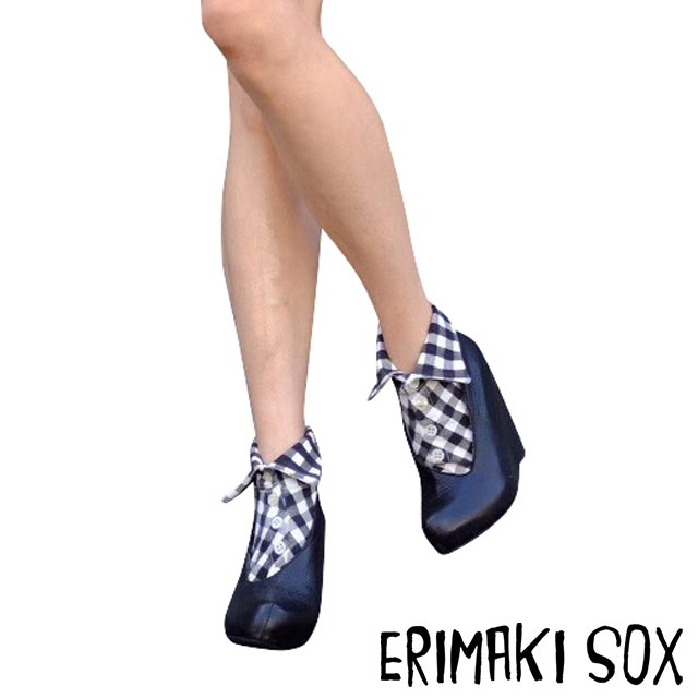 エリマキソックス【ERIMAKI SOX】エリマキソックス ギンガムチェック 