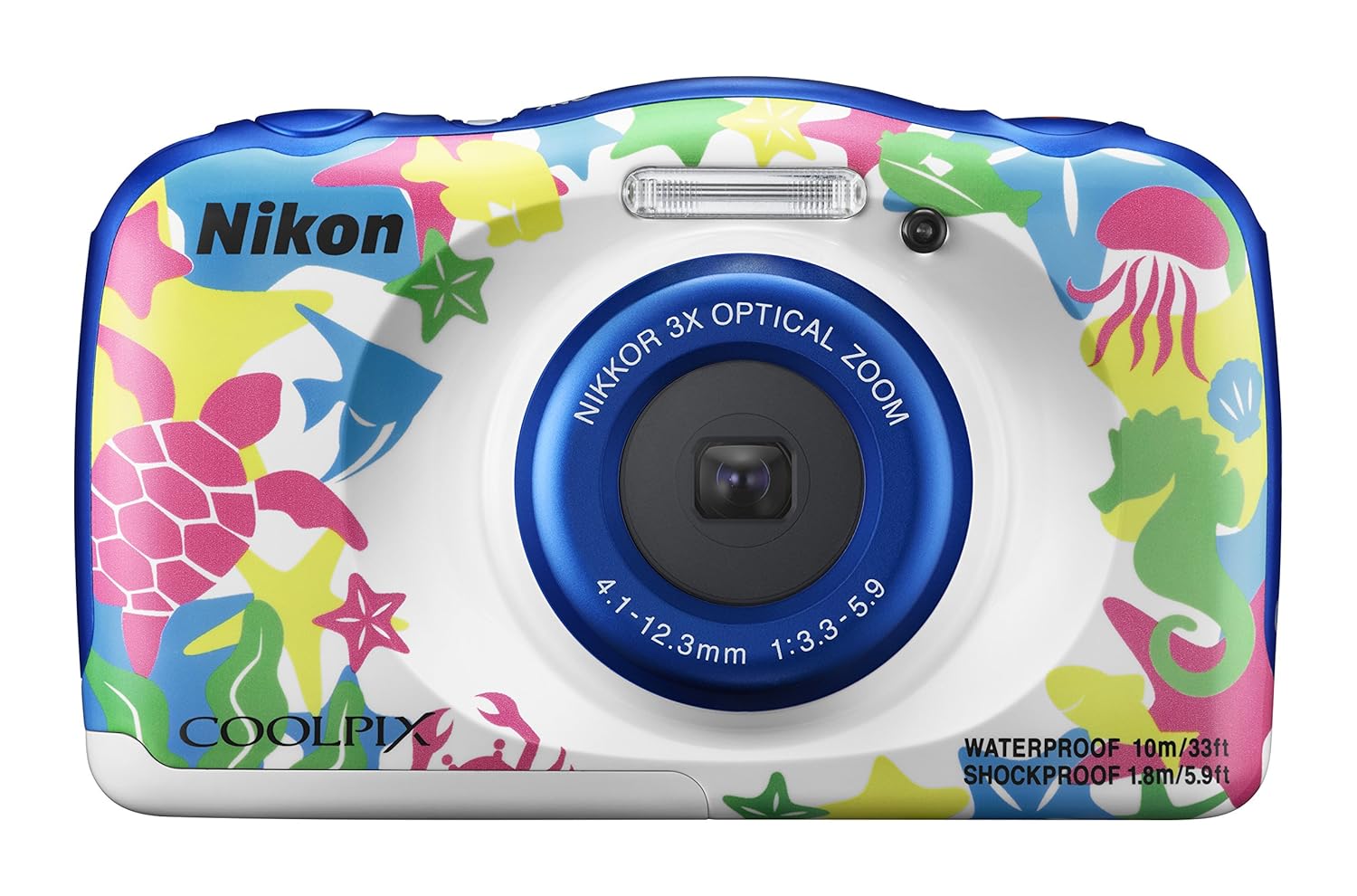 8位：Nikon デジタルカメラ COOLPIX W100 防水 W100MR クールピクス マリン