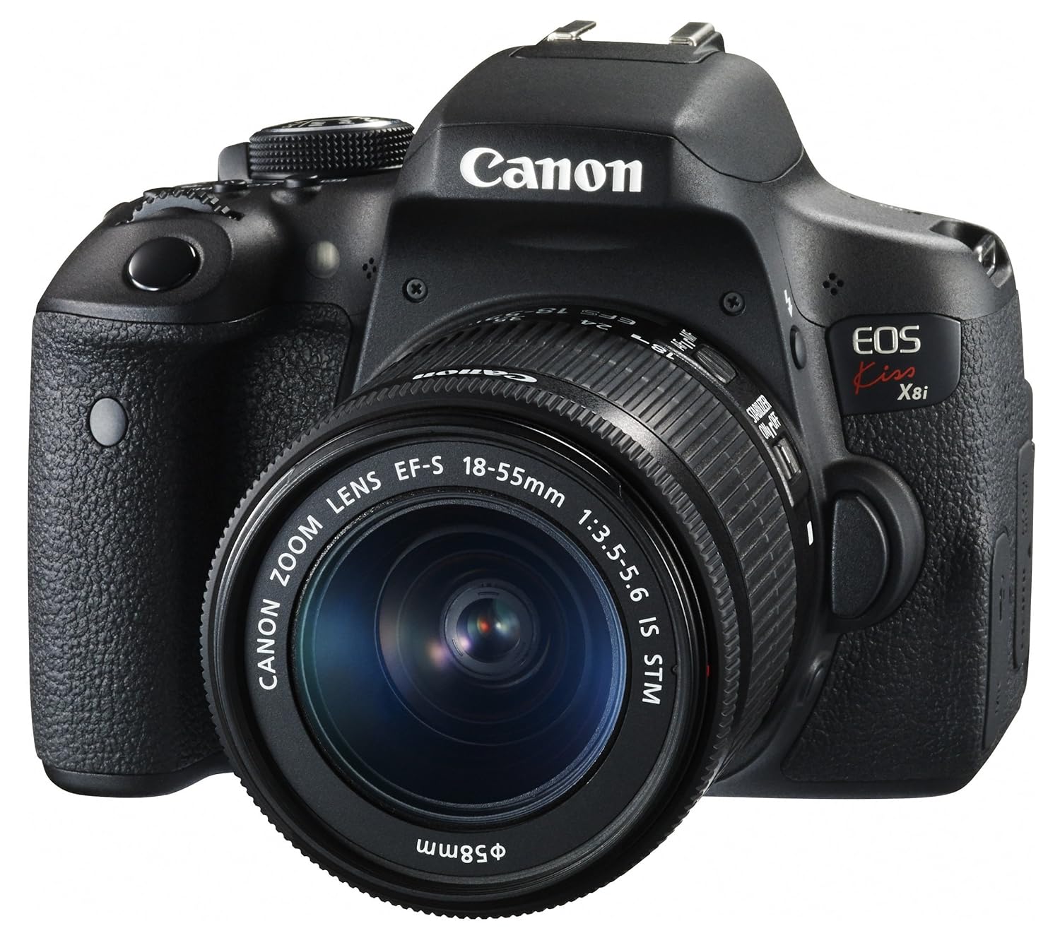 2位：Canon デジタル一眼レフカメラ EOS Kiss X8i レンズキット EF-S18-55mm F3.5-5.6 IS STM 付属 KISSX8I-1855ISSTMLK