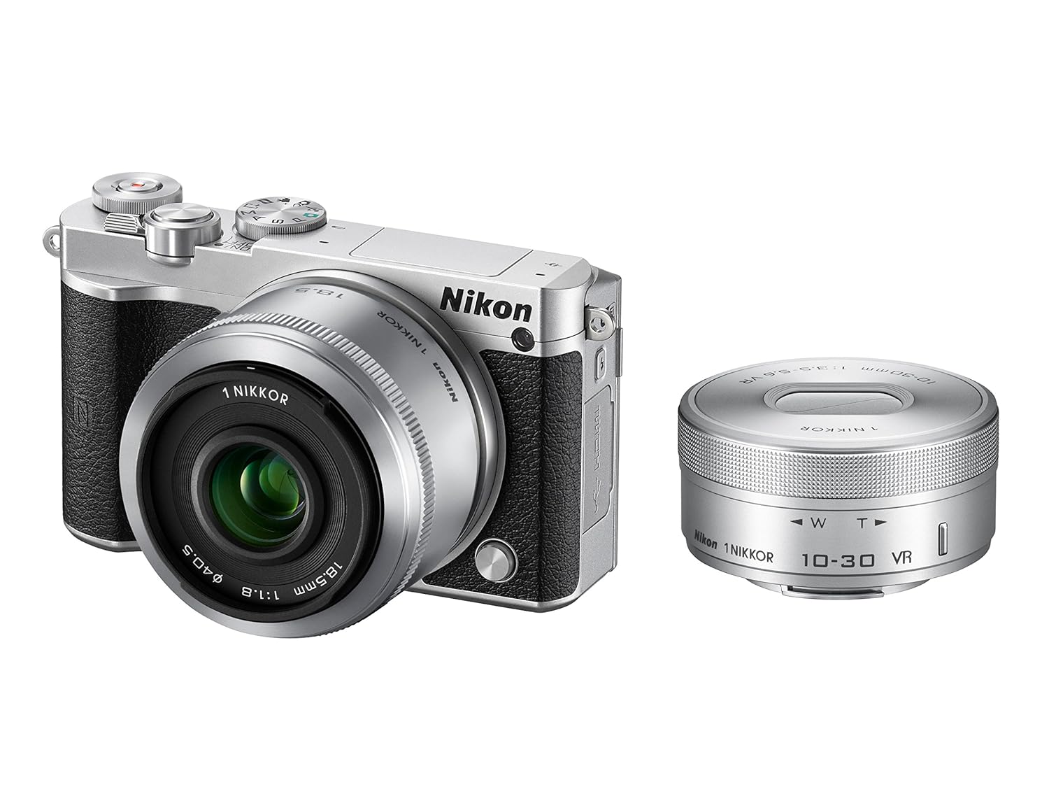 20位：Nikon ミラーレス一眼 Nikon1 J5 ダブルレンズキット シルバー J5WLKSL