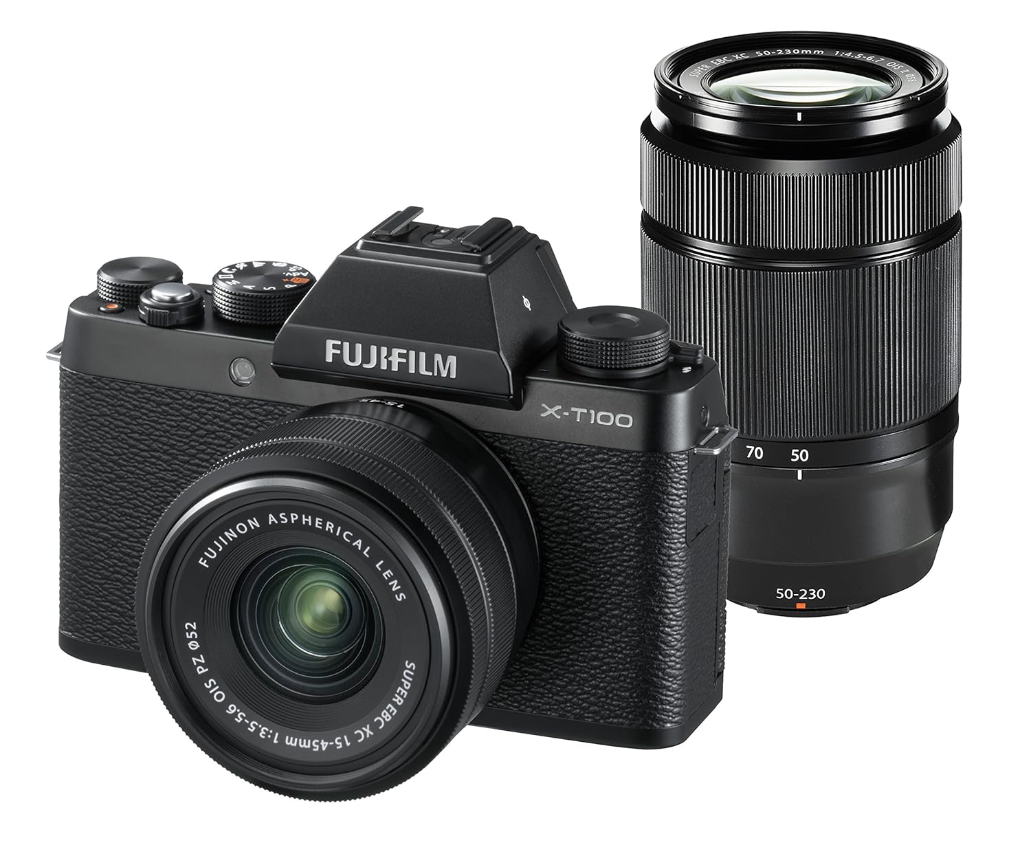 11位：FUJIFILM ミラーレス一眼 X-T100ダブルズームレンズキット ブラック X-T100WZLK-B