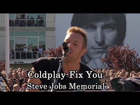 2/3 Fix You ・Coldplay・クリス マーチン・スティーブ・ジョブズ追悼 - YouTube