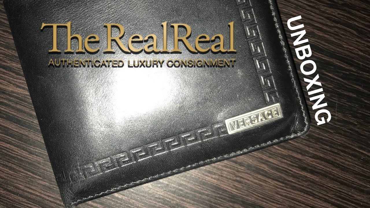 Men's Versace Wallet Unboxing - The RealReal - YouTube