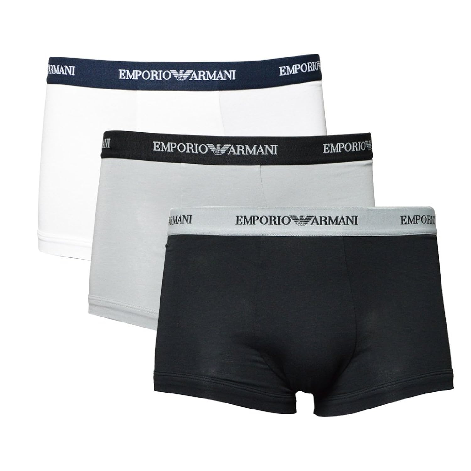 EMPORIO ARMANI アルマーニ ボクサーパンツ メンズ 3Pパック 3枚組 ストレッチ コットンパンツ