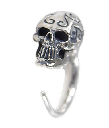 【CRAZY PIG】TRIBAL SKULL HOOP PIERCE