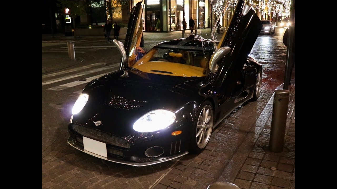 【超貴重】スパイカーを都内で目撃。オンボードも!! Spyker on board sound in Tokyo - YouTube