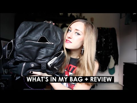 WHAT'S IN MY BAG + REVIEW (ALEXANDER WANG MARTI) | Rocknroller - YouTube