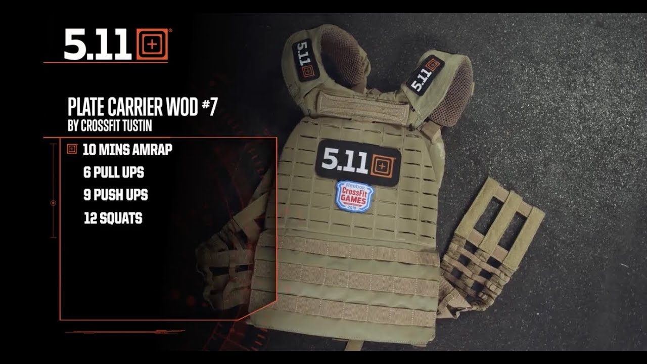 Weight Vest Wednesday Workout of the Day #7 by CrossFit Tustin | 5.11 Tactical - YouTube