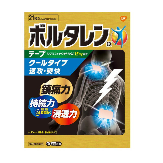 2位：ボルタレンＥＸテープ　２１枚  